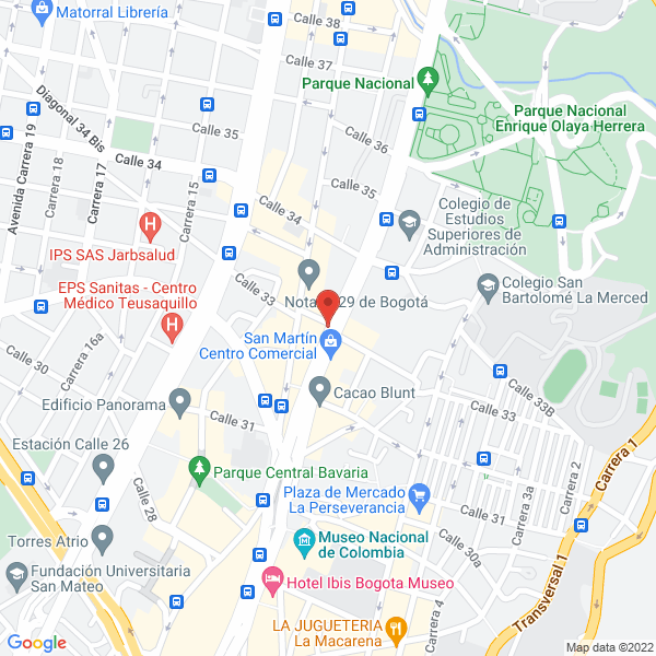 Map of Saga Seguros Ltda. Asesores De Seguros