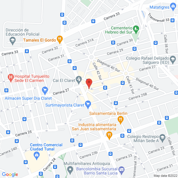 Map of Sala De Belleza Juventud