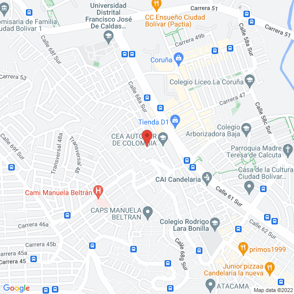 Map of Servi All Center Ltda.