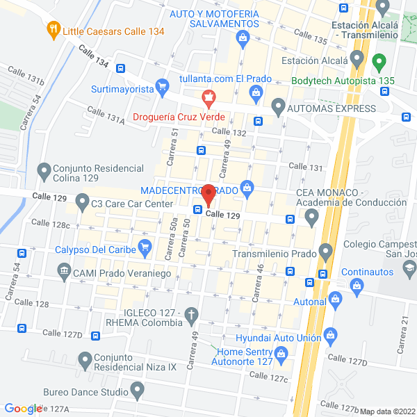 Map of Servi Chrysler