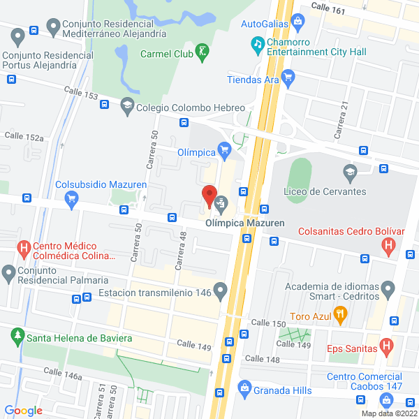 Map of Servicios Profesionales C Y C Ltda.