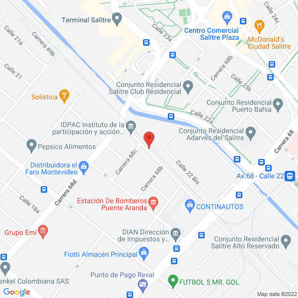 Map of Soluciones Logísticas Organización Sánitas Internacional S.A.S.