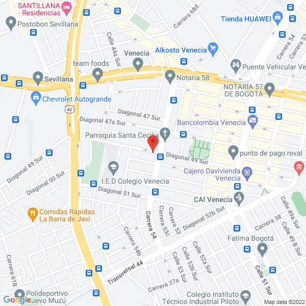 Map of Sosa & Cia S.A.S.