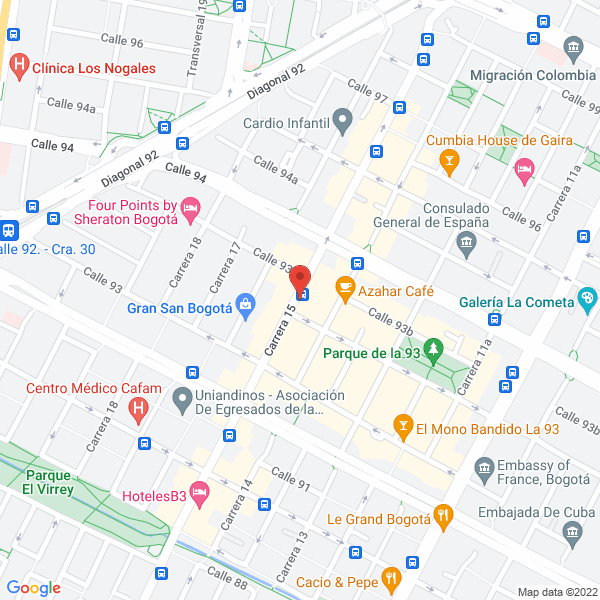 Map of Strategic Logistic Services Aduanas S.A.S.