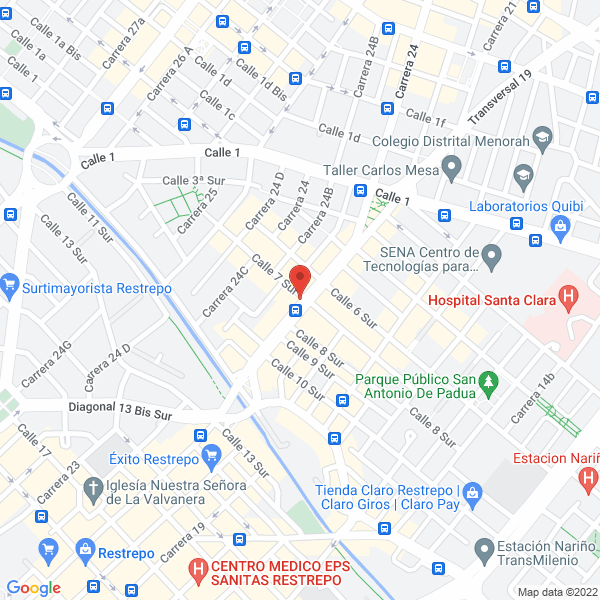 Map of Talleres Moreno