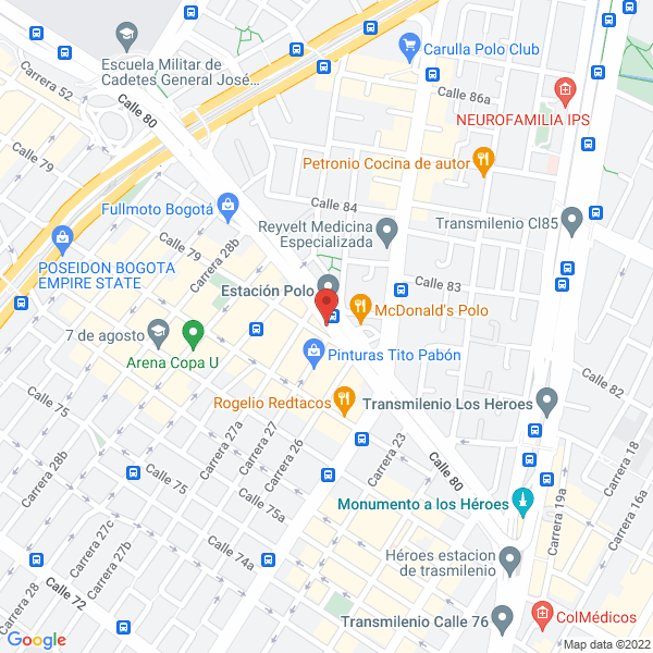 Map of Tech World Co Cía Ltda.