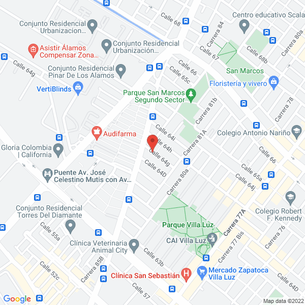 Map of Tecnadent