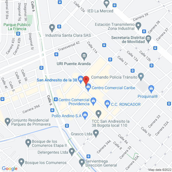 Map of Unidad Medica Bahia