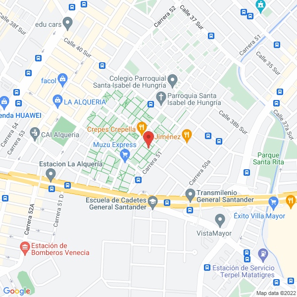 Map of Unidad Médica Santa Isabel De Hungría