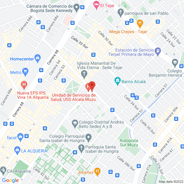 Map of Yesos Y Cornisas