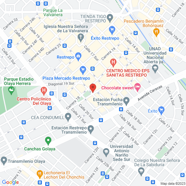 Map of Zafiros Club
