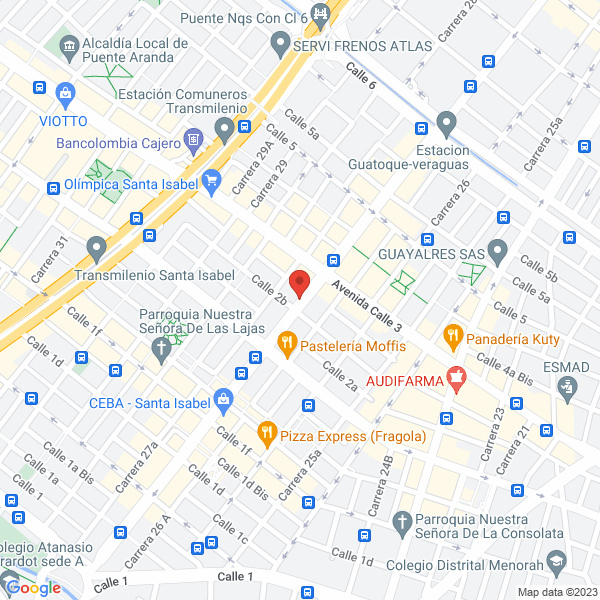 Map of Zetaprint Impresores