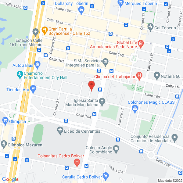 Map of Zion Insurance Ltda