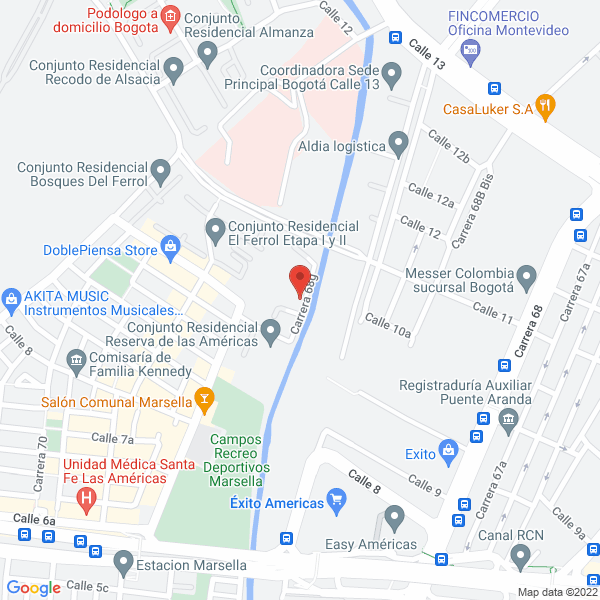 Map of Grupo Empresarial Imcofot Colombia S.A.