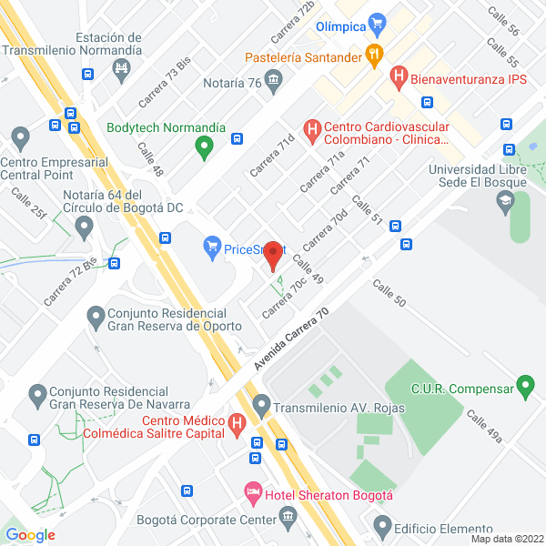 Map of Grupo Empresarial Natan