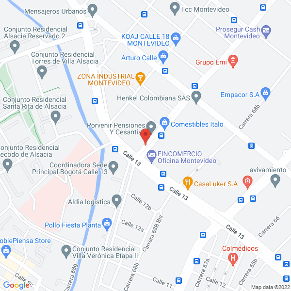 Map of Grupo Gallo Corp. S.A.S.