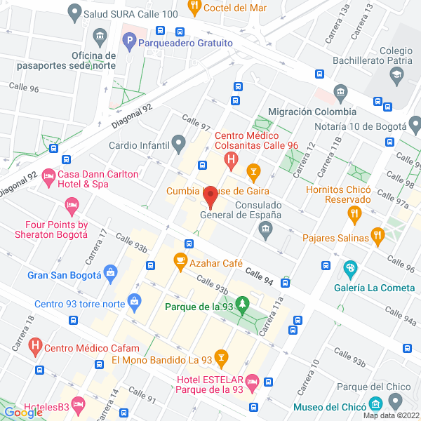 Map of Grupo Inmobiliario De Raiz