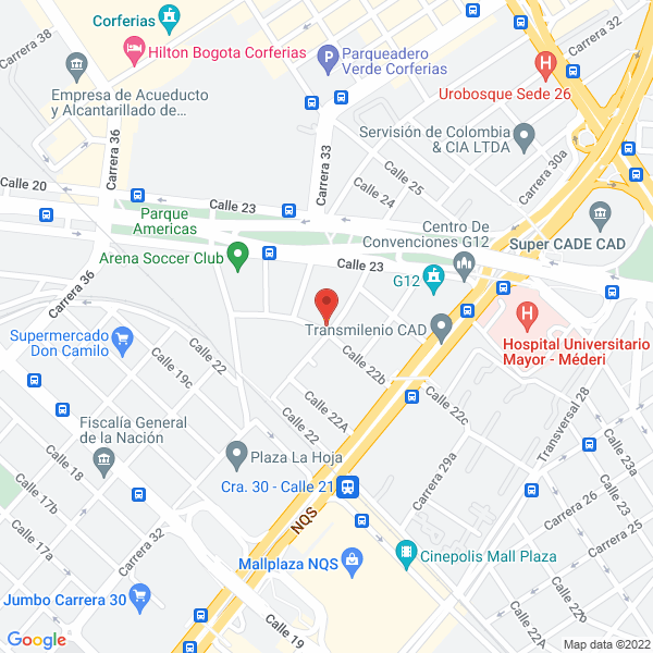 Map of Hacienda San Jorge Ltda.