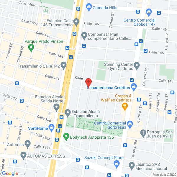 Map of Hamburguesas Club