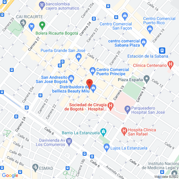 Map of Importadora Y Distribuidora Mirasia Ltda.