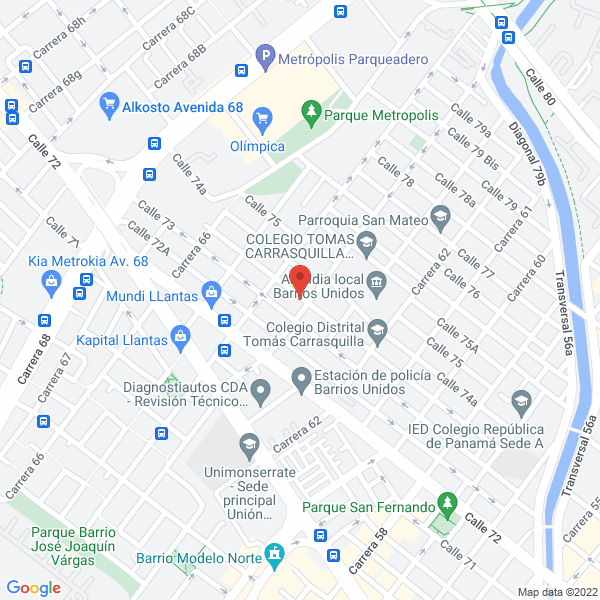 Map of Impresos Ruben Parada