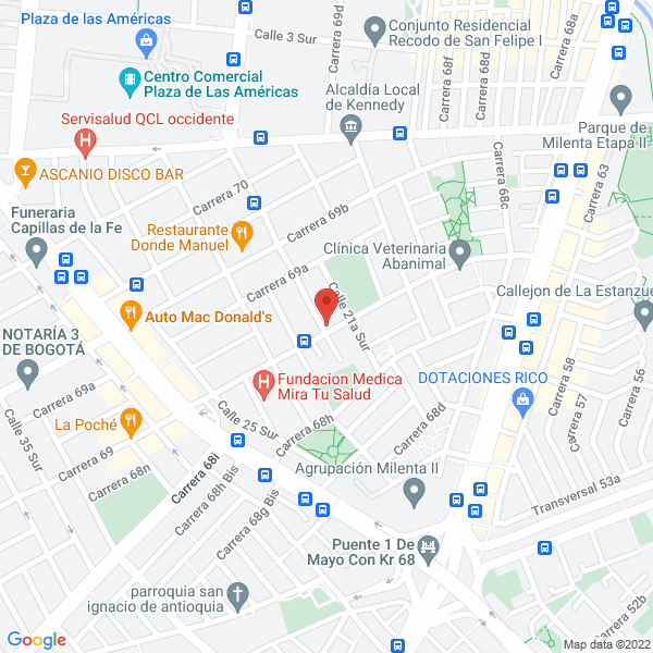 Map of Improquinal Internacional Ltda.