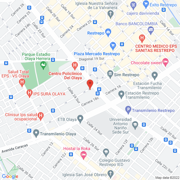 Map of Industrias Metalmecánicas F & F Ltda.
