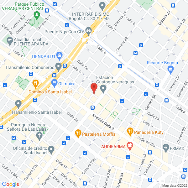 Map of Industrias O & D Ltda.