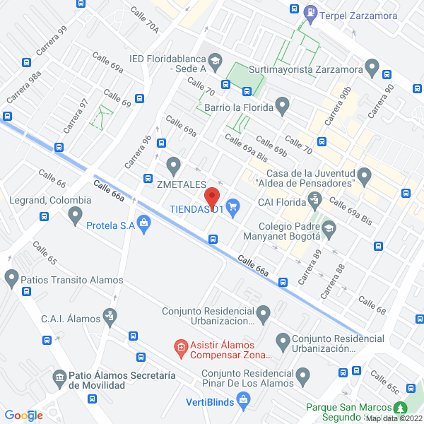 Map of Industrias O Y P