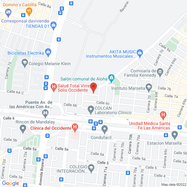 Map of Int Y Tex De Colombia Ltda.