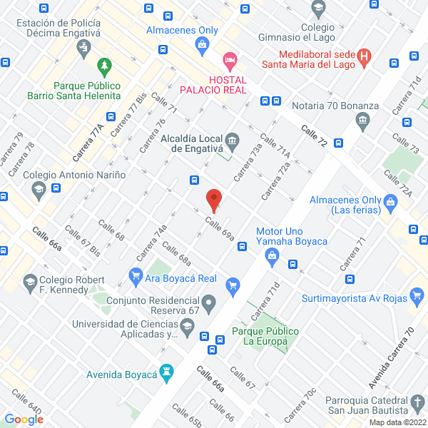 Map of Invercaja S.A.S.