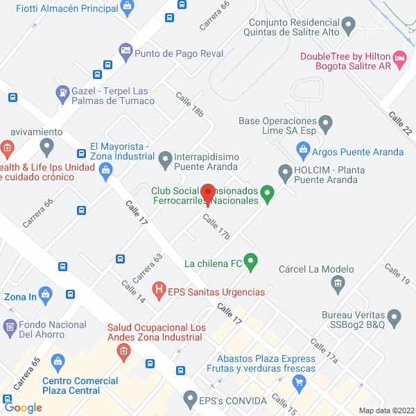 Map of Inversiones Aldes S.A.S.