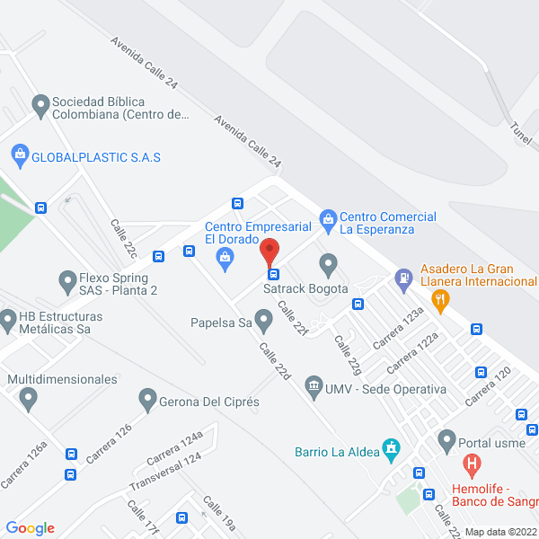 Map of Inversiones Aldigo S.A.S.