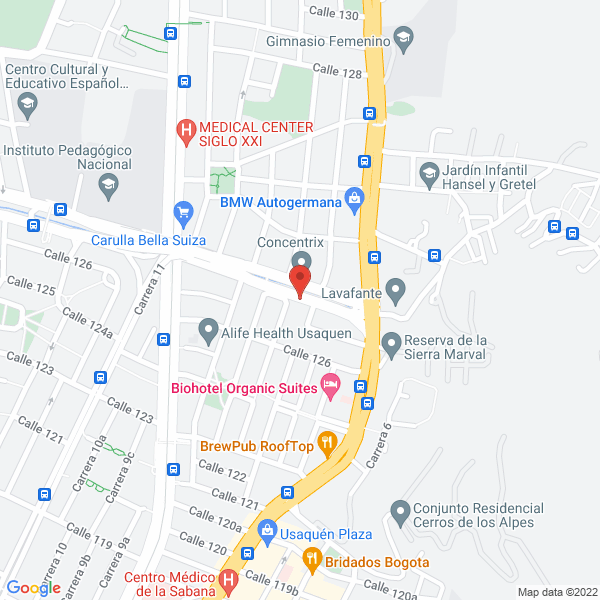 Map of Inversiones Aloha S.A.