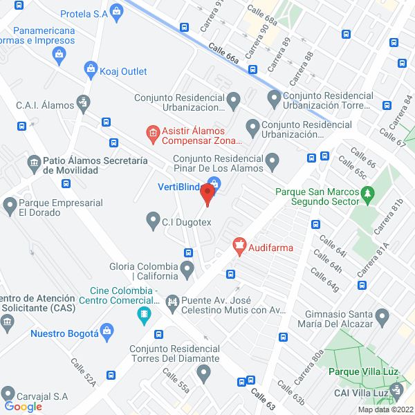 Map of Inversiones Gabo S.A.S.