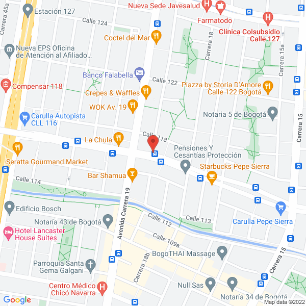 Map of Inversiones Gadalca S.A.S.