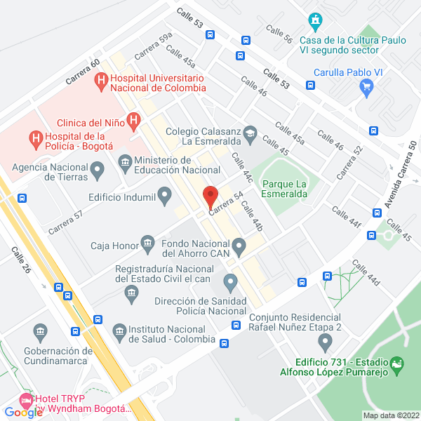 Map of Inversiones Has S.A.S.