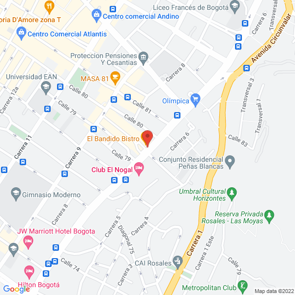 Map of Inversiones Invamas Ltda