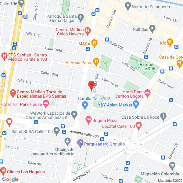 Map of Inversiones Isaza Valencia S.A.S.