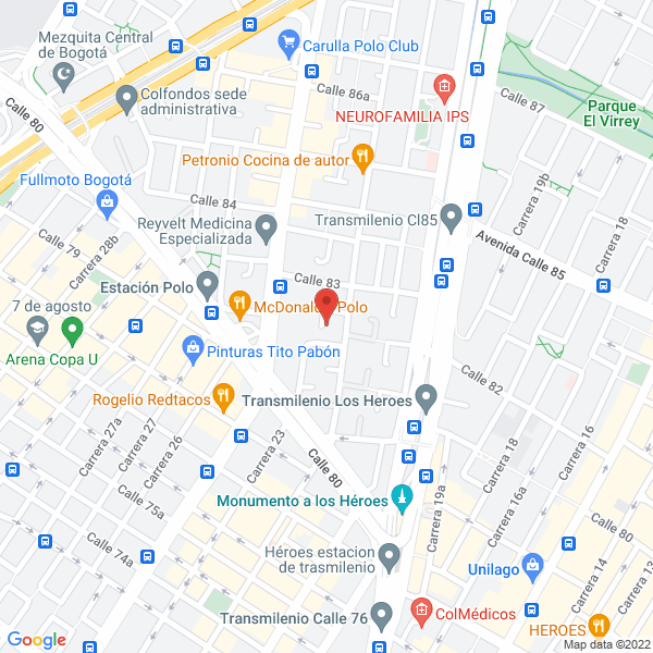 Map of Inversiones Lamval Ltda.
