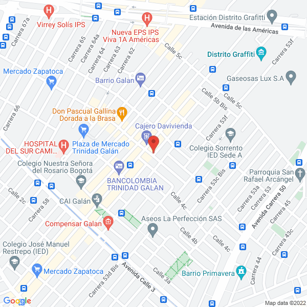 Map of Jg Cocinas Y Modulares Ltda.