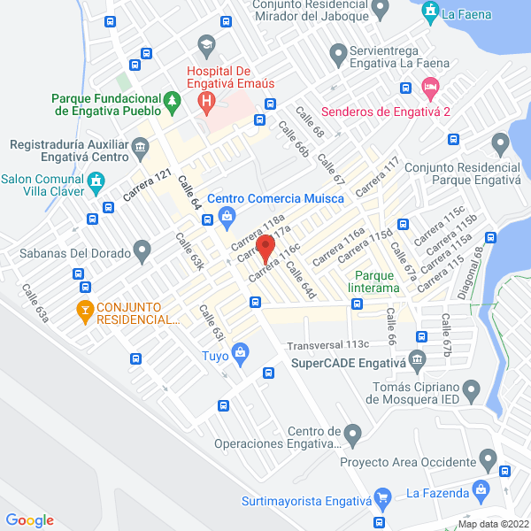 Map of Lavadoras Neveras Andrés Patiño