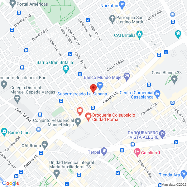 Map of Lavandería Albrins