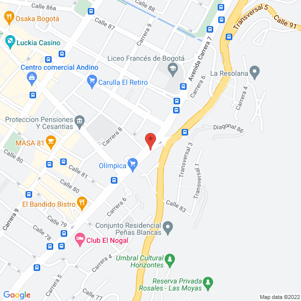 Map of Lavandería Bubbles