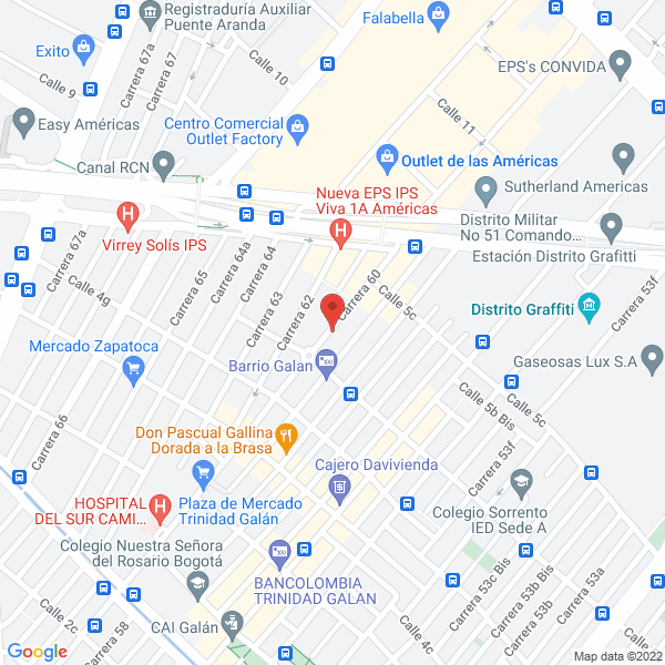 Map of Lavandería Escala