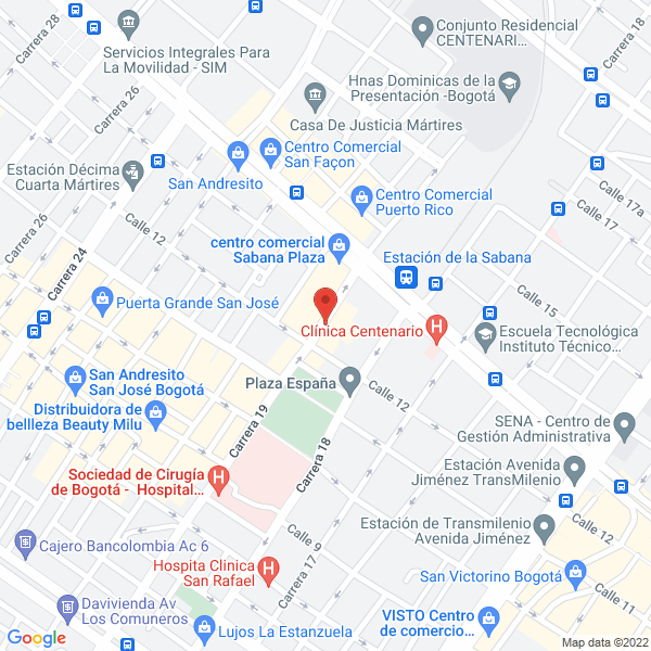 Map of Licores El Punto