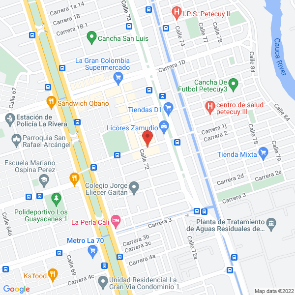 Map of Licores Uno Aj