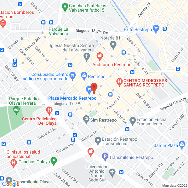 Map of Infantiles Camiluchi