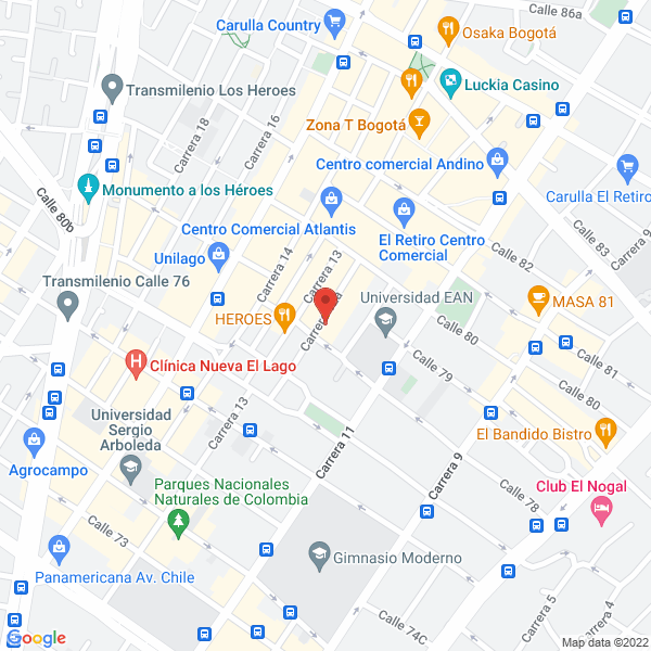 Map of Inmobiliaria Los Altos Ltda.