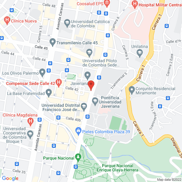 Map of Instituto Colombo Alemán Sprach Institut Icca S.A.S.